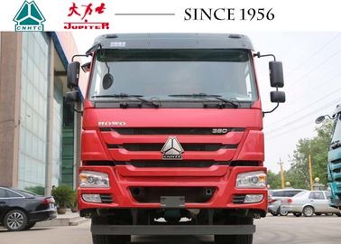 HOWO Tipper 6x4 Sinotruk Dump Truck , Dump Tractor Trailer 12 Wheeler For Quarry