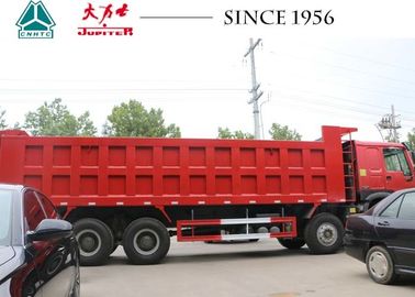 HOWO Tipper 6x4 Sinotruk Dump Truck , Dump Tractor Trailer 12 Wheeler For Quarry