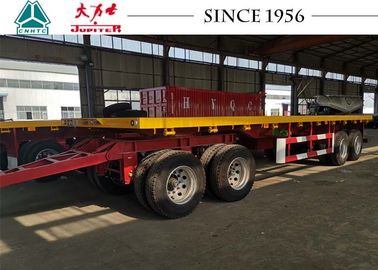 10 Meter 4 Axle Truck Drawbar Trailers , Pull Trailers America Type Mechanical Suspension